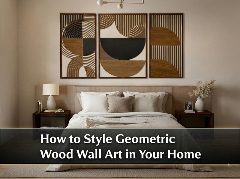 How to Style Geometric Wood Wall Art in Your Home
