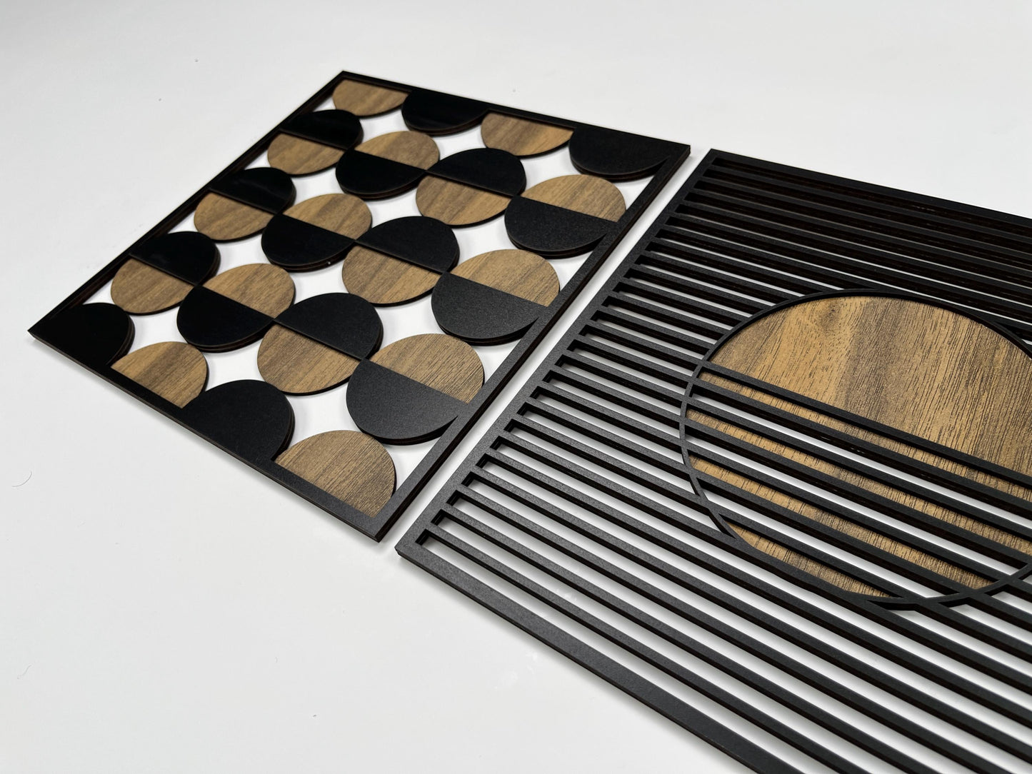 Geometric Bauhaus Wooden Wall Decor Set, Bauhaus Style Aesthetic Wood Panels, Abstract Mid Century Wall Art For Inrerior Decoration #85