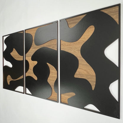 Unique Wall Decor Featuring Modern Wood Wall Art, Abstract Wooden Wall Panels With Neutral And Earth Tone Texture, Boho Home Decor Gift #125