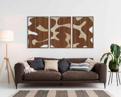Unique Wall Decor Featuring Modern Wood Wall Art, Abstract Wooden Wall Panels With Neutral And Earth Tone Texture, Boho Home Decor Gift #125