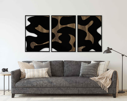 Unique Wall Decor Featuring Modern Wood Wall Art, Abstract Wooden Wall Panels With Neutral And Earth Tone Texture, Boho Home Decor Gift #125